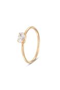 Signature 0.42ct Natural Diamond Ring – 18kt Gold