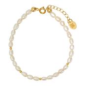 Gold Filled Pearl &amp; Bead Bracelet