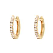 Diamond Huggie Earrings in 18kt Yellow Gold - Signature Collection image