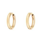 9kt Gold Hinged Hoop Earrings - 15mm image