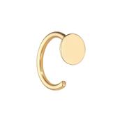 9kt Gold Disc Open Huggie