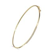 9kt Yellow Gold 0.12ct Multi Diamond Bangle