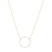 Diamond Circle Pendant in 18kt Yellow Gold - Abstract Collection