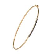 9kt Yellow Gold Sapphire Bangle