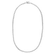 Tennis Necklace with Cubic Zirconia and White Gold Plating image