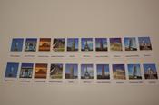 Famous buildings matching cards
