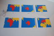 Cards of the world parts   (plastic)