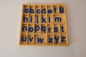 alphabet box with single set of letters