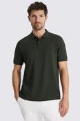 Khaki Cotton Piqué Polo Shirt