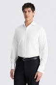 Tailored Fit White Textured Shirt image