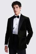 Tailored Fit Olive Velvet Jacket