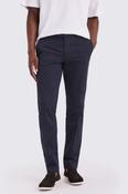 Slim Fit Navy Cotton-Stretch Chinos  image