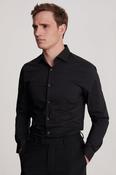 Slim Fit Black Stretch Shirt image