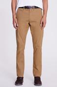Tailored Fit Tobacco Cotton-Stretch Chinos
