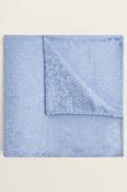 Sky Blue Floral Swirl Silk Pocket Square image