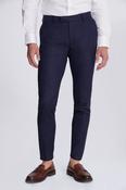 Slim Fit Blue Twisted Trousers image
