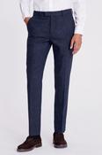 Slim Fit Blue Donegal Trousers
