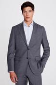Tailored Fit Grey Twill Trousers image