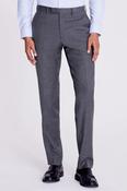 Tailored Fit Grey Twill Trousers image
