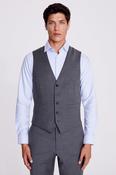 Tailored Fit Grey Twill Waistcoat image
