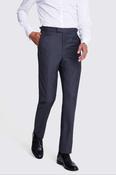 Italian Tailored Fit Grey Morningwear Unhemmed Trousers 