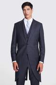 Italian Tailored Fit Grey Sharkskin Suit image