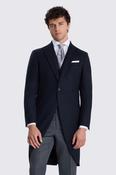 Italian Tailored Fit Black Herringbone Suit image