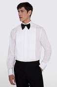 Tailored Fit White Pleated Dress Shirt image