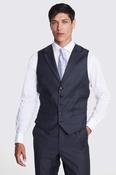 Italian Tailored Fit Grey Sharkskin Morning Waistcoat image