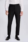 Tailored Fit Black Stretch Trousers image