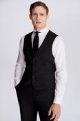 Tailored Fit Black Stretch Waistcoat image