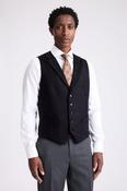 Tailored Fit Black Morning Waistcoat