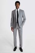 Tailored Fit Light Grey Marl Performance Trousers image