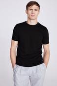 Black Cotton Crew-Neck T-Shirt image