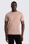 Light Mauve Cotton Crew-Neck T-Shirt image