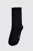 Navy Fine Ribbed Socks image