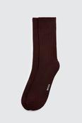 Plum Fine Ribbed Socks image