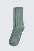 Dark Sage Fine Ribbed Socks image