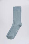 Pale Blue Fine Ribbed Socks  image