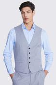 Regular Fit Light Grey Stretch Waistcoat image