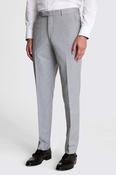 Tailored Fit Grey Stretch Trousers image