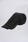 Black Knitted Silk Tie image