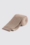 Biscuit Knitted Silk Tie image