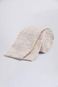 Latte Melange Knitted Linen Tie image