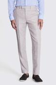 Tailored Fit Oatmeal linen Trousers image