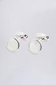 Silver Mother of Pearl Cufflinks image