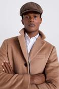 Brown Harris Tweed Herringbone Baker Boy Cap image