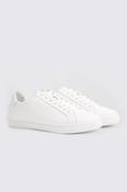 White Leather Trainers image