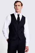 Regular Fit Black Twill Waistcoat image