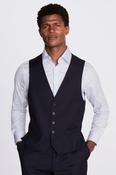 Regular Fit Navy Twill Waistcoat image
